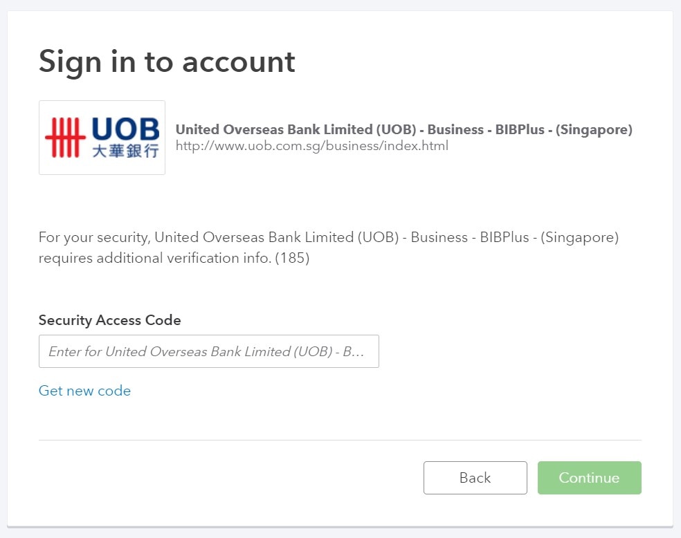 Uob singapore online